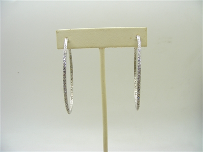 2 Carats Hoop Earrings