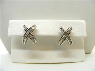 "X" earrings