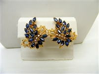 Marquise Sapphire Earrings