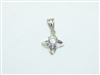 18k White Gold Star Pendant