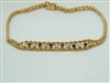 Yellow Gold Sapphire & Diamond Bracelete