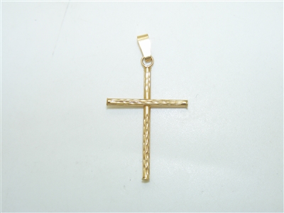 14k Yellow gold Cross