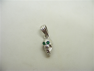 Emerald Skull Pendant