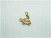 14k Yellow Gold Turtle Pendant