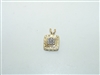 14k Yellow Gold Diamond Pendant