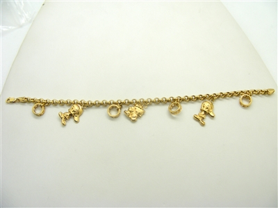 Gold Charm Bracelet