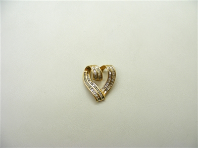 Slide Heart Roll Pendant