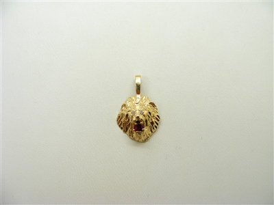 Lion Ruby Pendant