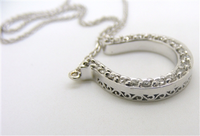 18 K White Gold & Diamond Necklace