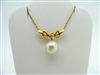 Gucci Pearl Bow Necklace