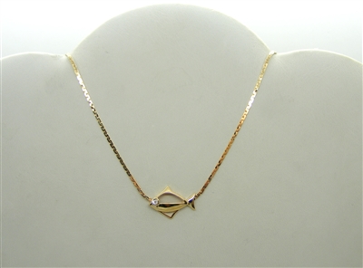 Fish Diamond Necklace