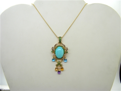 Carlo Viani Turquoise Pendant