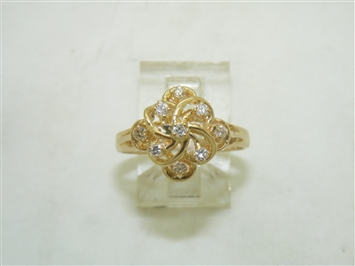 18k Yellow gold DIamond Women's Ring