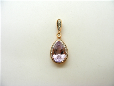 Pear Amethyst Pendant