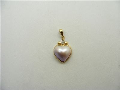 Mabe Pearl Heart Pendant