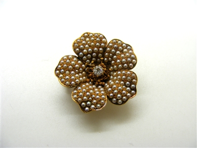 Vintage Flower Pendant/Pin