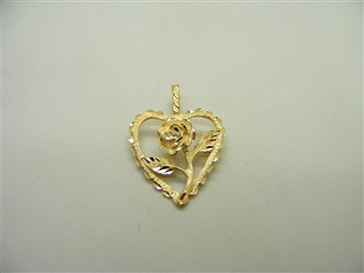 Rose Heart Pendant