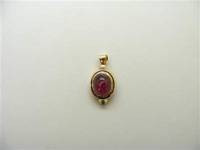 Cabochon Ruby Laite Pendant