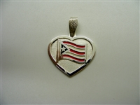 Puerto Rico Flag Pendant