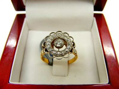 Round Art Deco Diamond Ring
