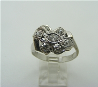 Vintage 14 k White Gold Art Deco Ring