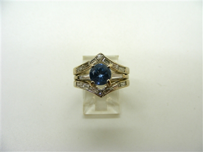 Aquamarine Insert Ring