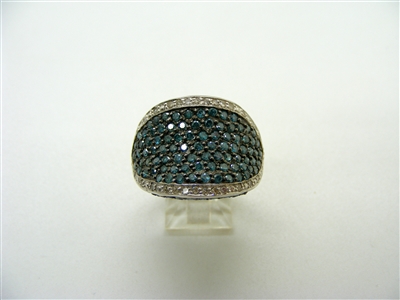 Blue Diamond Ring