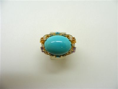 Oval Turquoise Ring