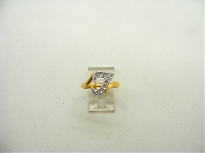 Letter "J" Manuscript Ring