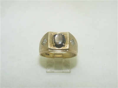 Black Star Sapphire Ring