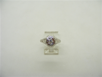 Art Deco 25 Points Diamond Ring