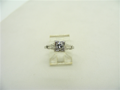 Vintage 25 Points Engagement Ring