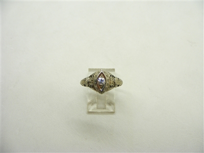 Art deco 20 Points Ring