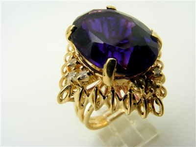 African Amethyst Ring