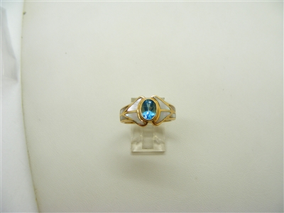 Oval London Blue Ring