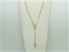 14k Multi Tone Gold Rosary