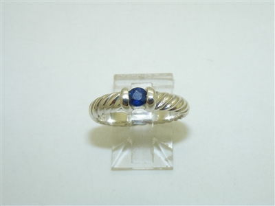 925 David Yurman Sapphire Ring
