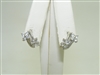 14k White Gold Huggie Earrings