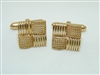 14k Yellow Gold Cuff links