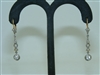 18k Yellow gold and Platinum Hanging Earrings