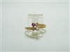 Gorgeous Vintage Ruby & Pearl Ring