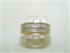 Yellow Gold 2 Row Diamond Ring