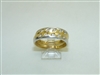 18k Yellow and White Gold Wedding Band Set