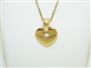 18k Yellow Gold Heart Necklace