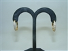 18k Yellow Gold hoop Diamond Earring