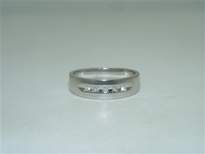 Unisex Diamond wedding band