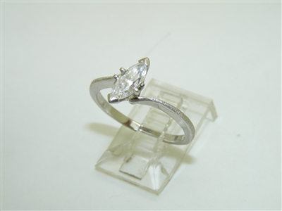 Solitary Diamond Marquise Ring