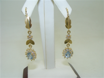 Beautiful Light Blue Topaz Earrings