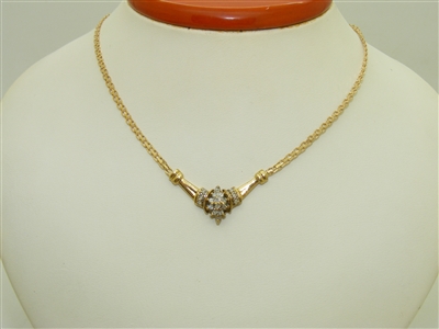 Gorgeous Diamonds & 14k Yellow Gold Necklace