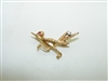 Cute Baby Bird Ruby & Diamond Pin